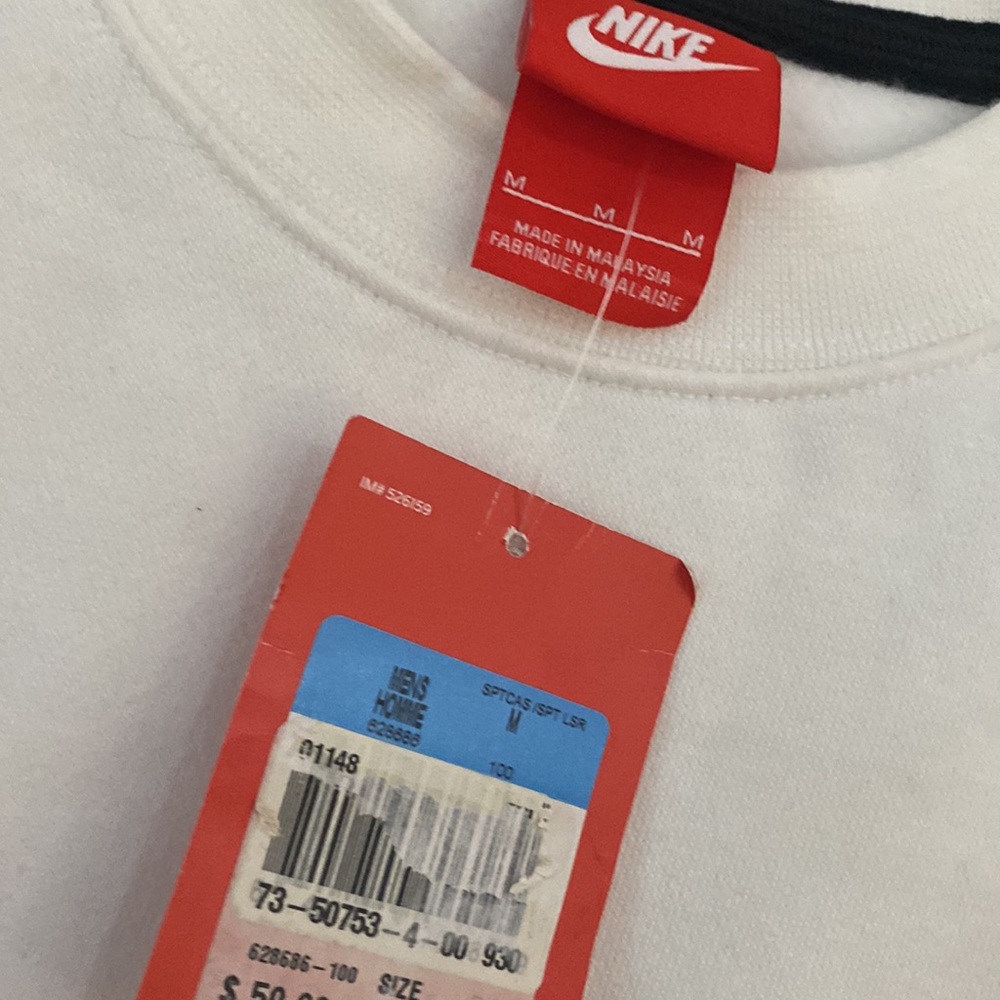 Men white Nike sweatshirt - Picture 3 of 3